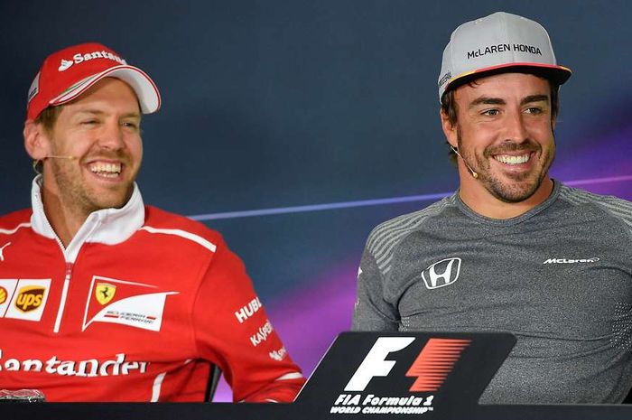 Sebastian Vettel dan Fernando Alonso