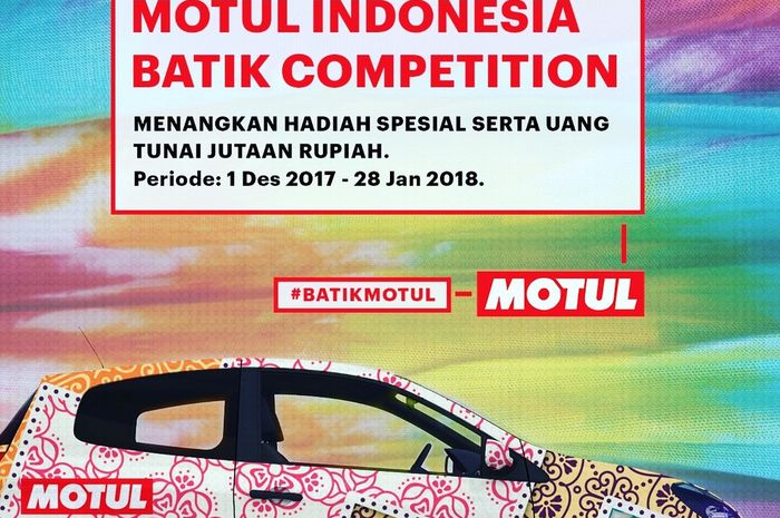Kompetisi Desain Batik Motul Indonesia berhadiah helm Nolan