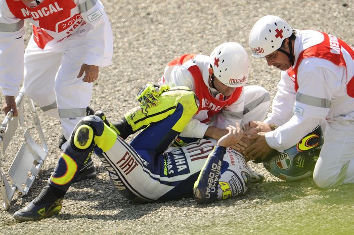 Kenangan Buruk di SIrkuit Mugello, Valentino Rossi yang pernah alami crash parah di gelaran MotoGP Italia