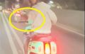 Bukan Berkuda, Koboi Jalanan Ini Acung Pistol di Flyover Bandung Naik Yamaha Fazzio