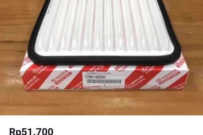 Filter udara Toyota  Avanza Gebox alias palsu di Bukalapak