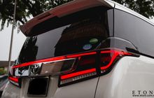 Toyota Vellfire Tampil Makin Elegan, Pakai Lampu Belakang Aftermarket