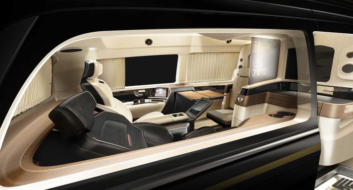 Tampilan interior Mercedes-Benz V-Class garapan Italdesign dan bengkel China