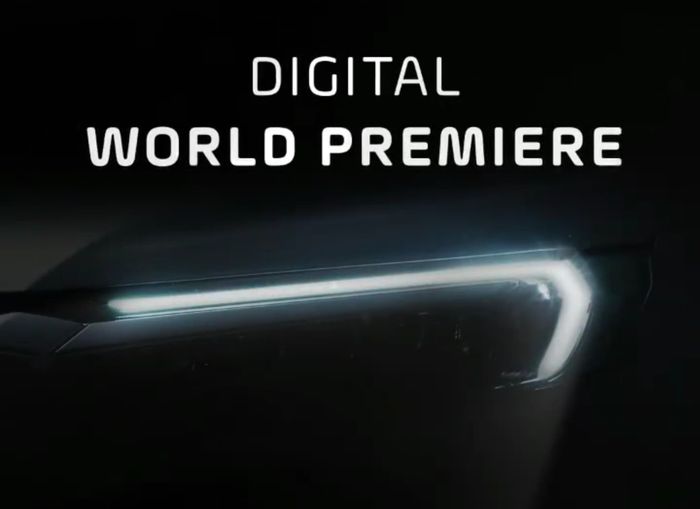 Tangkapan layar yang menampilkan bagian lampu depan mobil baru Honda 