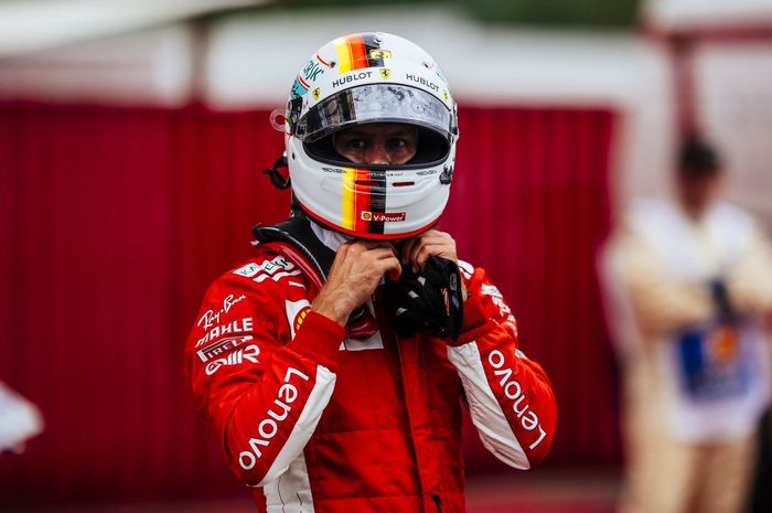 Sebastian Vettel kesal dengan performa ban Pirelli saat balapan di GP F1 Spanyol