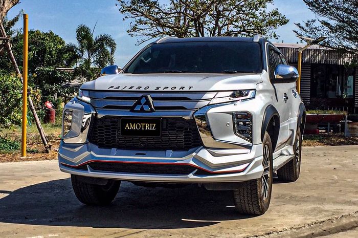 Mobil diesel Pajero Sport ini jadi lebih sangar tampilannya.
