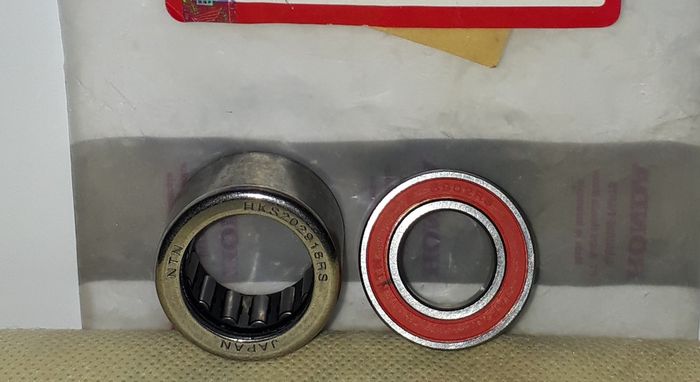 Ilustrasi bearing pulley Honda BeAT
