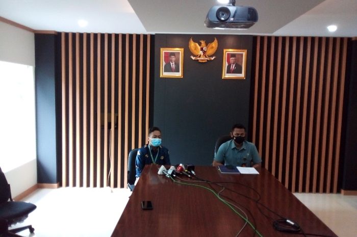 Salah satu perwakilan rombongan motor datangi kantor Paspampres