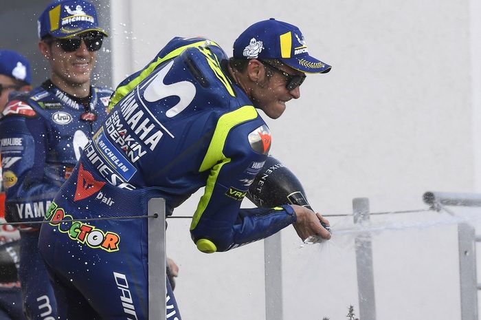 Valentino Rossi dan Maverick Vinales naik podium 2 dan 3 di MotoGP Jerman, sebelum libur musim panas