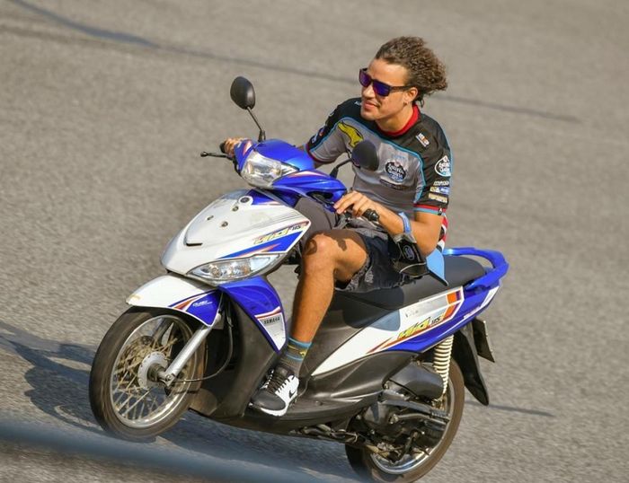 Franco Morbidelli naik Yamaha Mio J