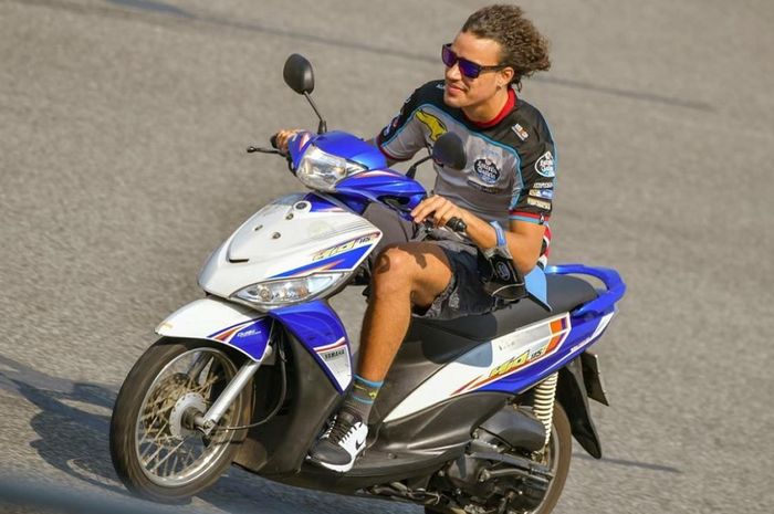 Franco Morbidelli naik Yamaha Mio J