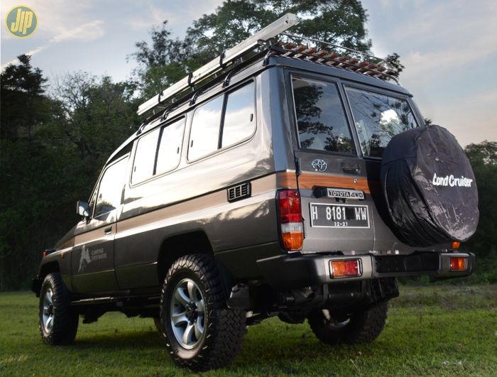 Modifikasi Toyota Land Cruiser Bunder bergaya camper vintage