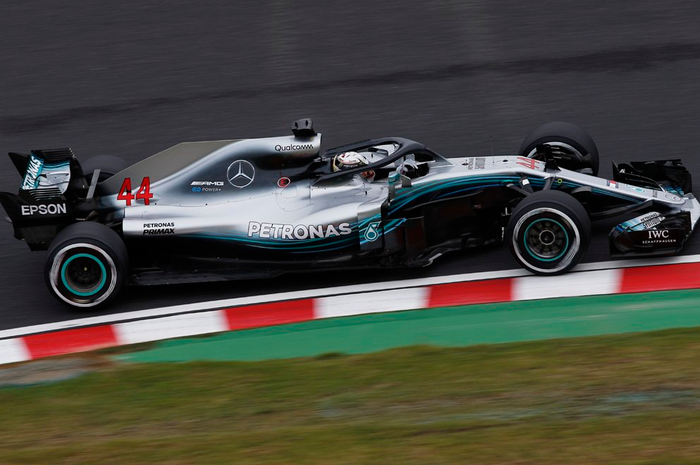 Lewis Hamilton di FP1 F1 Jepang 2018