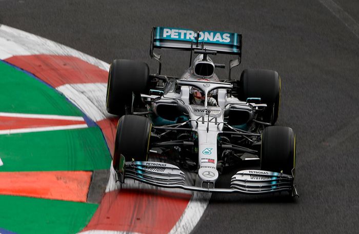 Mobil F1 Mercedes F1 W10 yang mengantar Lewis Hamilton juara dunia 2019