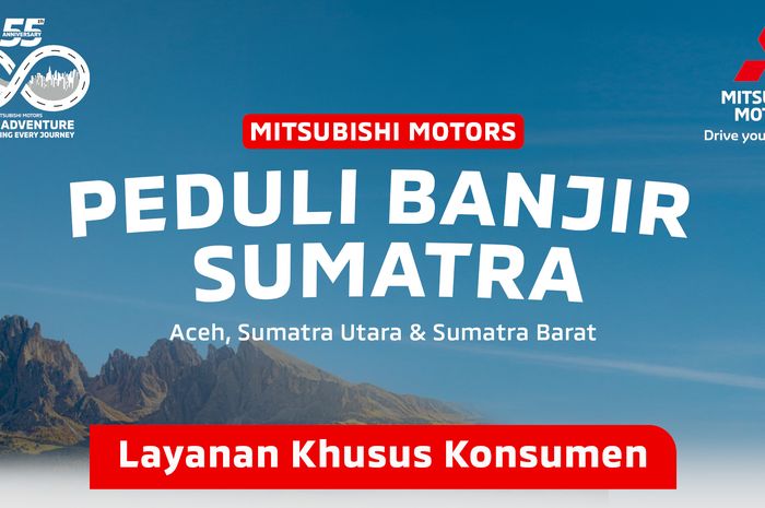 Layanan khusus Mitsubishi Peduli banjir Sumatra