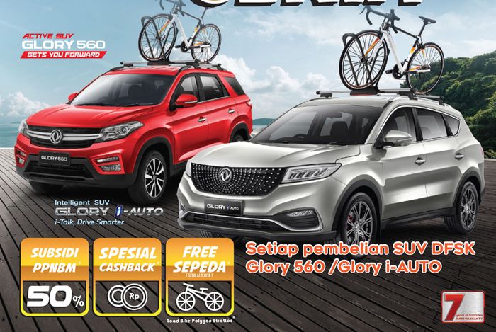 Promo mobil baru DFSK Glory 560 dan Glory i-Auto Juni 2021