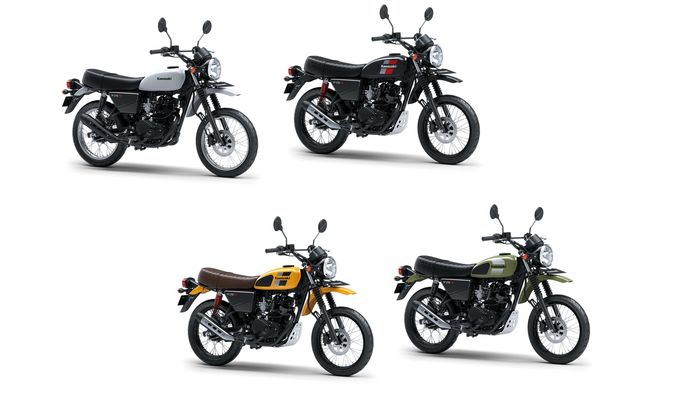 Pilihan warna lama Kawasaki W175 TR versi 2020