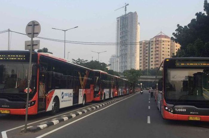 Ilustrasi Bus TransJakarta