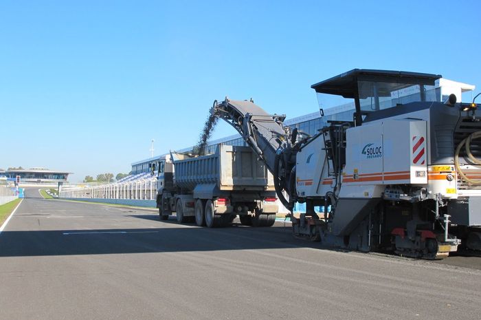 Sirkuit Jerez lakukan pengaspalan ulang untuk memperbaiki kekurangan pada Juli 2017 