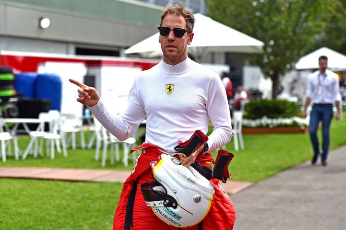 Sebastian Vettel menjelang F1 Australia 2020 yang akhirnya batal digelar