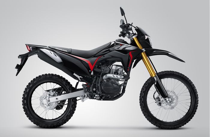 Extreme Black pada New Honda CRF150L.