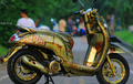 Ganteng Maksimal, Honda Scoopy Ini Dibalut dengan Airbrush Motif Karatan