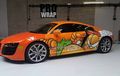 Imut Banget Nih, Ada Audi R8 V10 Dibungkus Cutting Sticker Garfield
