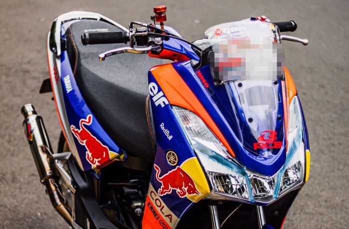 Sekujur bodi Yamaha Lexi custom cat ala Redbull KTM Tech3 MotoGP