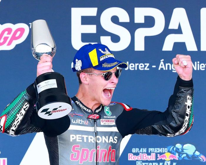Fabio Quartararo berhasil menang di MotoGP Spanyol 2020
