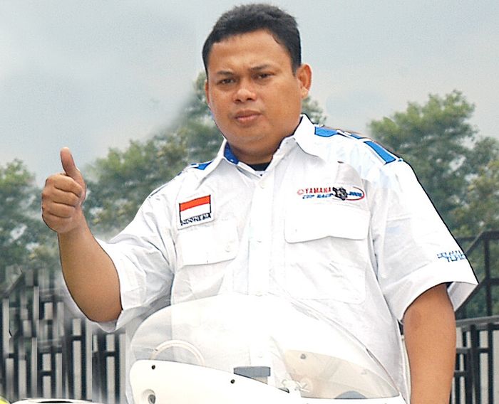 Hamzah Mahmud mantan mekanik balap motor GP250 dunia yang bagian program racing untuk Yamaha Indonesia 