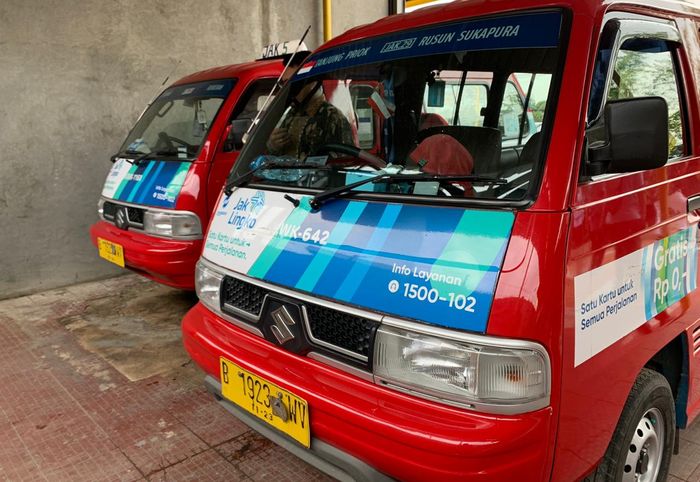 Ilustrasi Angkutan Kota (Angkot) Jakarta 