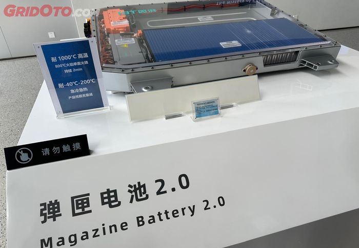 Magazine Battery 2.0 yang digunakan di mobil GAC, AION dan Hyptec ini mampu bertahan hingga suhu 1.000 derajat Celcius