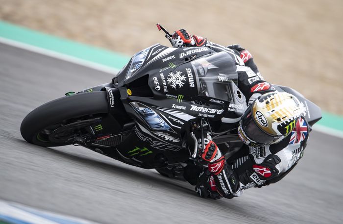 Pembalap tim Kawasaki, Jonathan Rea menjalani tes pramusim WorldSBK 2020 di Jerez