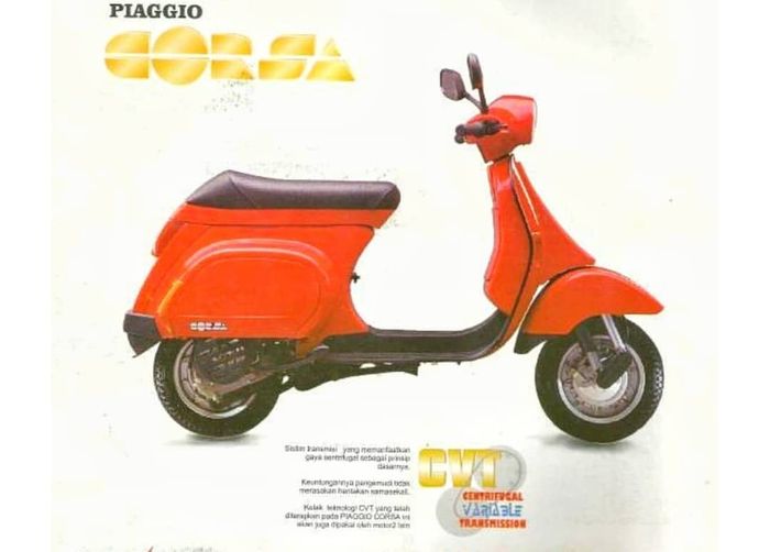 Iklan Vespa Corsa di koran jadul