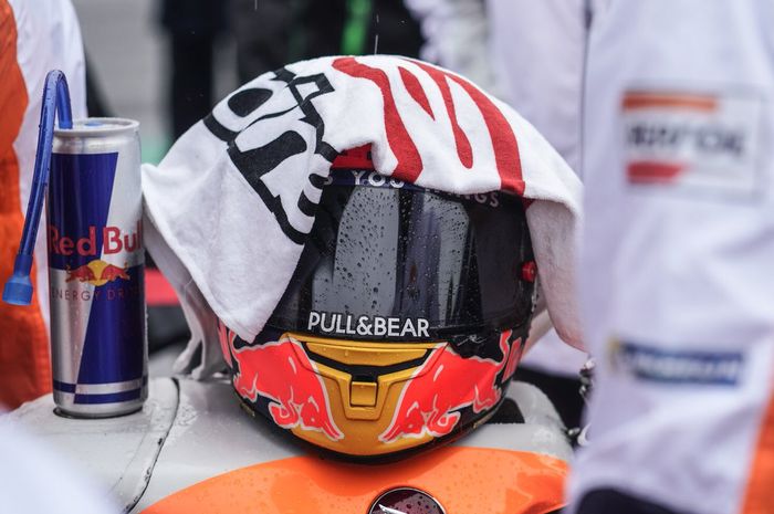 Helm Marc Marquez di MotoGP Inggris 2018