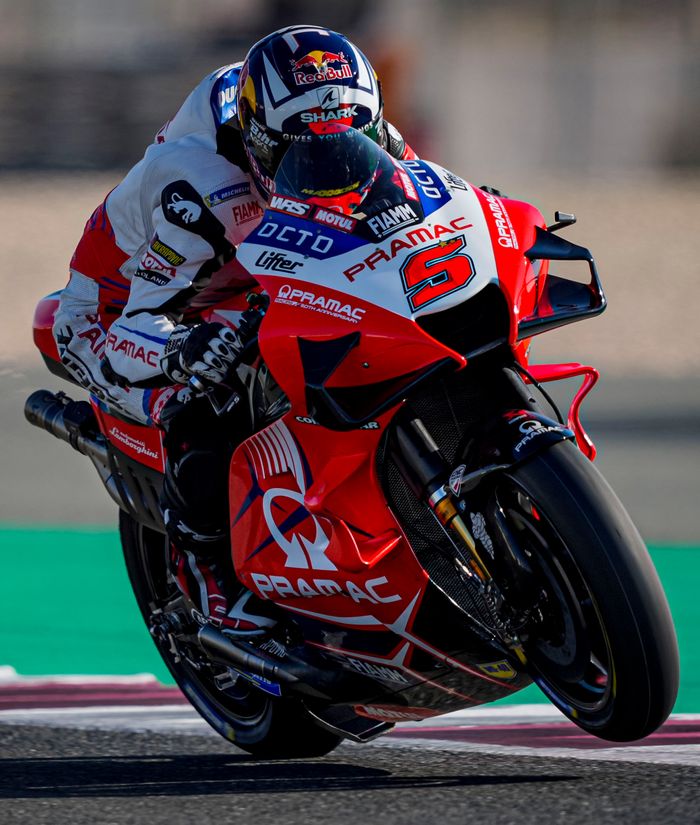Johann Zarco menunjukkan kekuatannya kembali dengan mengendarai Ducati GP21 dalam tes pramusim MotoGP 2021 Qatar