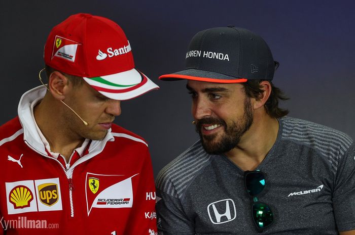 Sebastian Vettel dan Fernando Alonso bersaing memperebutkan tempat untuk balap F1 2021?