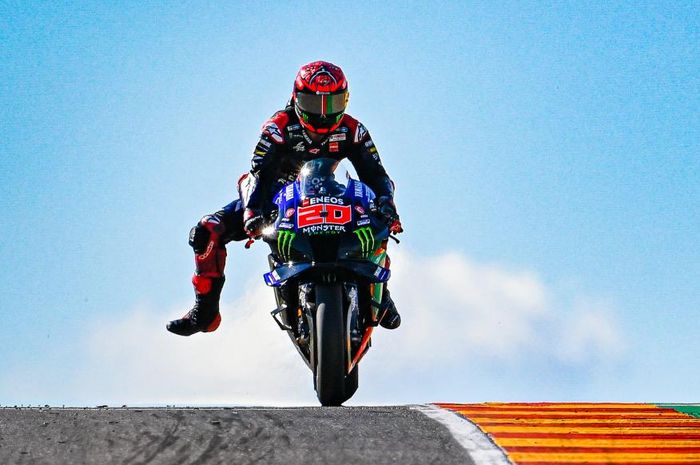 Nyaris terjatuh, Fabio Quartararo mengakui sudah berjuang maksimal di kualifikasi MotoGP Aragon 2022