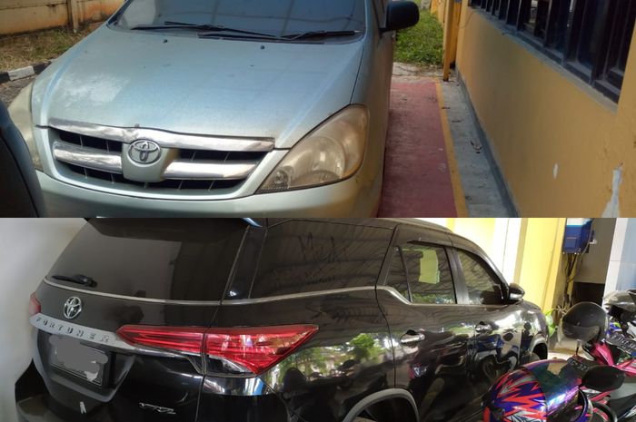 Kolase Toyota Kijang Innova dan Toyota Fortuner yang dilelang Ditjen Pajak.