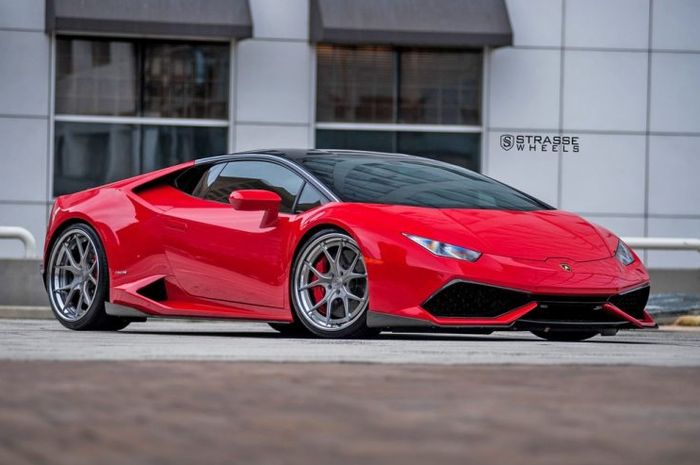 Gambar Mobil Lamborghini Warna Merah