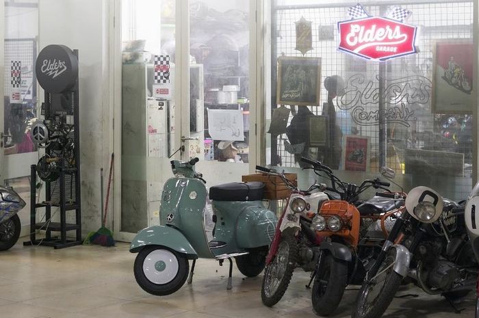 Bengkel konversi motor listrik di Elders Garage