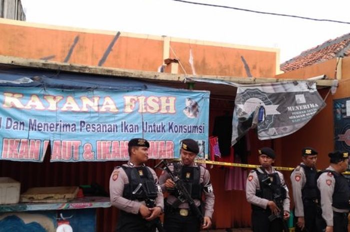 Kediaman terduga teroris yang ditangkap saat naik motor di Tangerang
