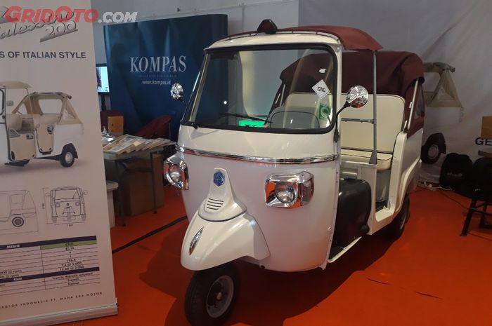 Piaggio Ape Calessino 200, motor roda tiga yang dijual terbatas di Indonesia