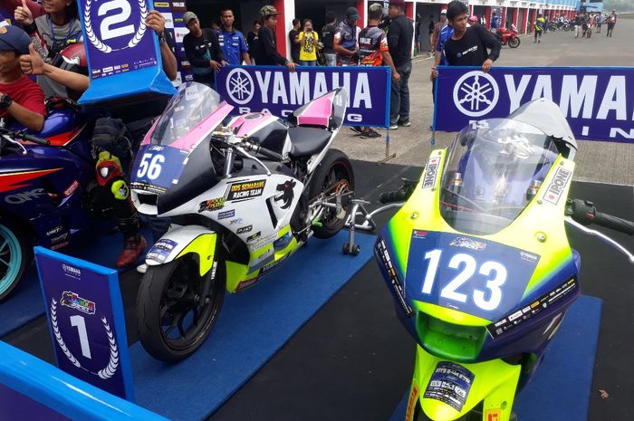Motor pembalap Yamaha Sunday Race yang meraih podium