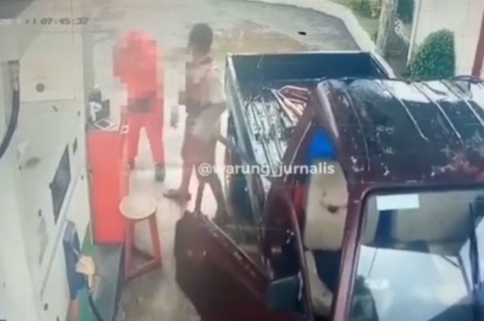 Petugas SPBU perempuan ditampar pengemudi pikap di Pangandaran 