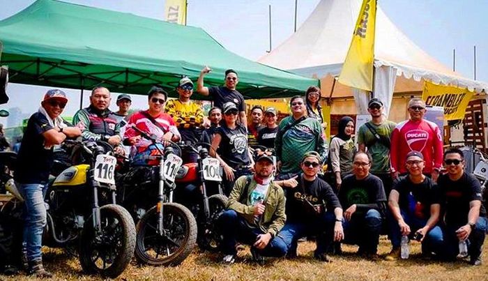 Beberapa pemilik Ducati Scrambler dari komunitas turut ikut berpartisipasi di acara Fun Race ini