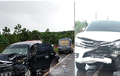 Kronologi Toyota Avanza Ancur, Oleng Pindah Jalur, Sosor Wajah Hilux