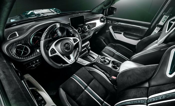 Tampilan kabin Mercedes-Benz X-Class dibuat sewarna eksterior