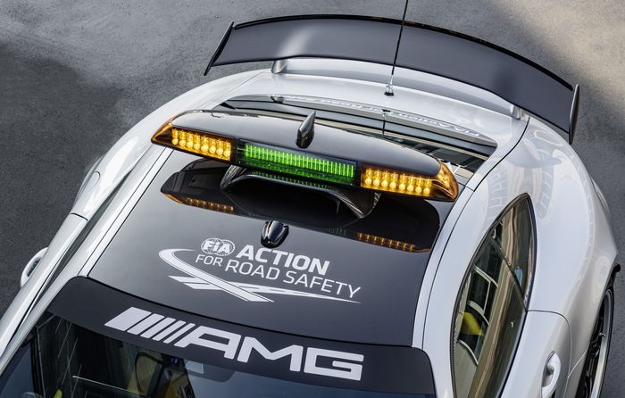 Penampakan bagian atas Safety Car F1 2018, Mercedes-AMG GT R 