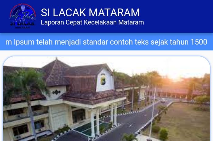 Satlantas Polresta Mataram luncurkan aplikasi Si LACAK MATARAM, untuk permudah pelaporan kecelakaan lalu lintas.